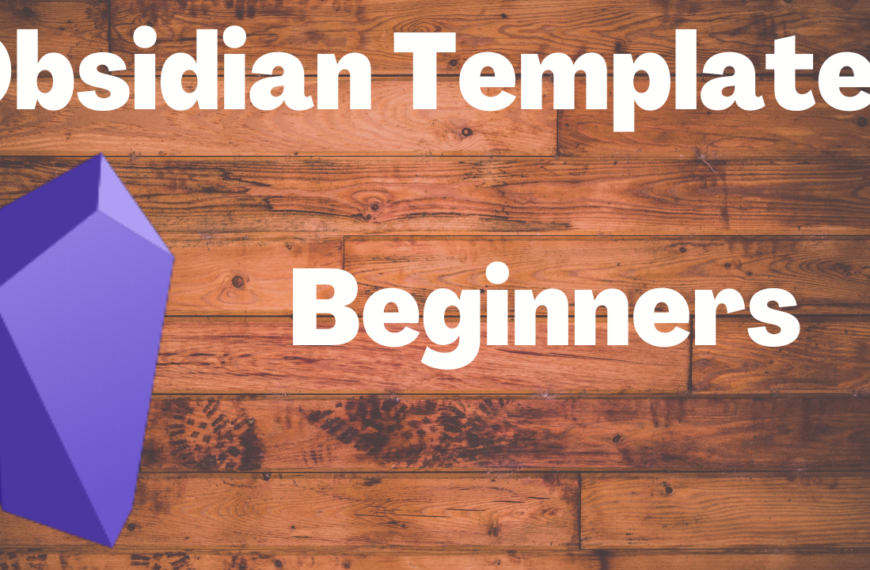 obsidian templates for beginners