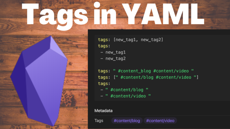 tags in YAML