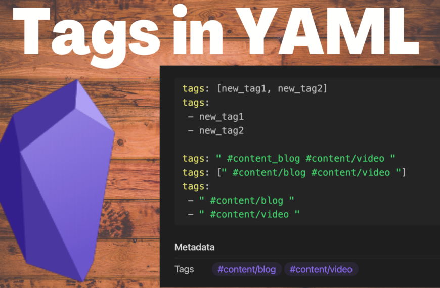 tags in YAML